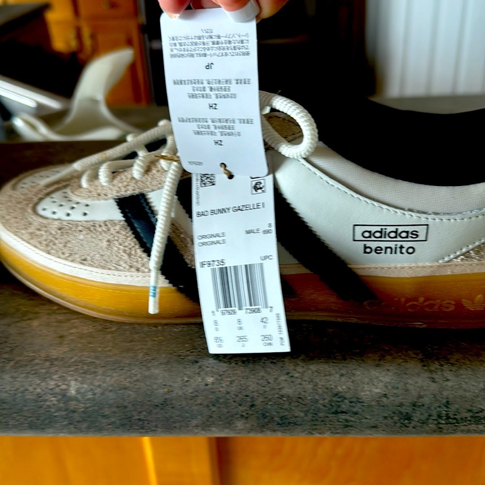 These are brand new have never been worn Adidas bad bunny gazelle